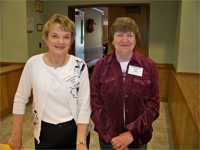Geri Oaklief and Bev Drake from the class of '56