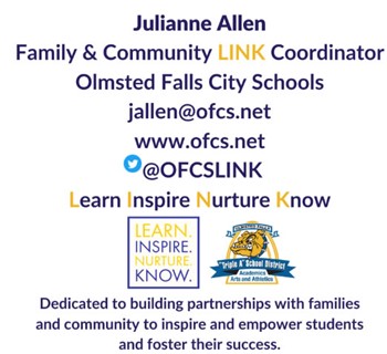 LINK Coordinator Julianne Allen can be reached at jallen@ofcs.net